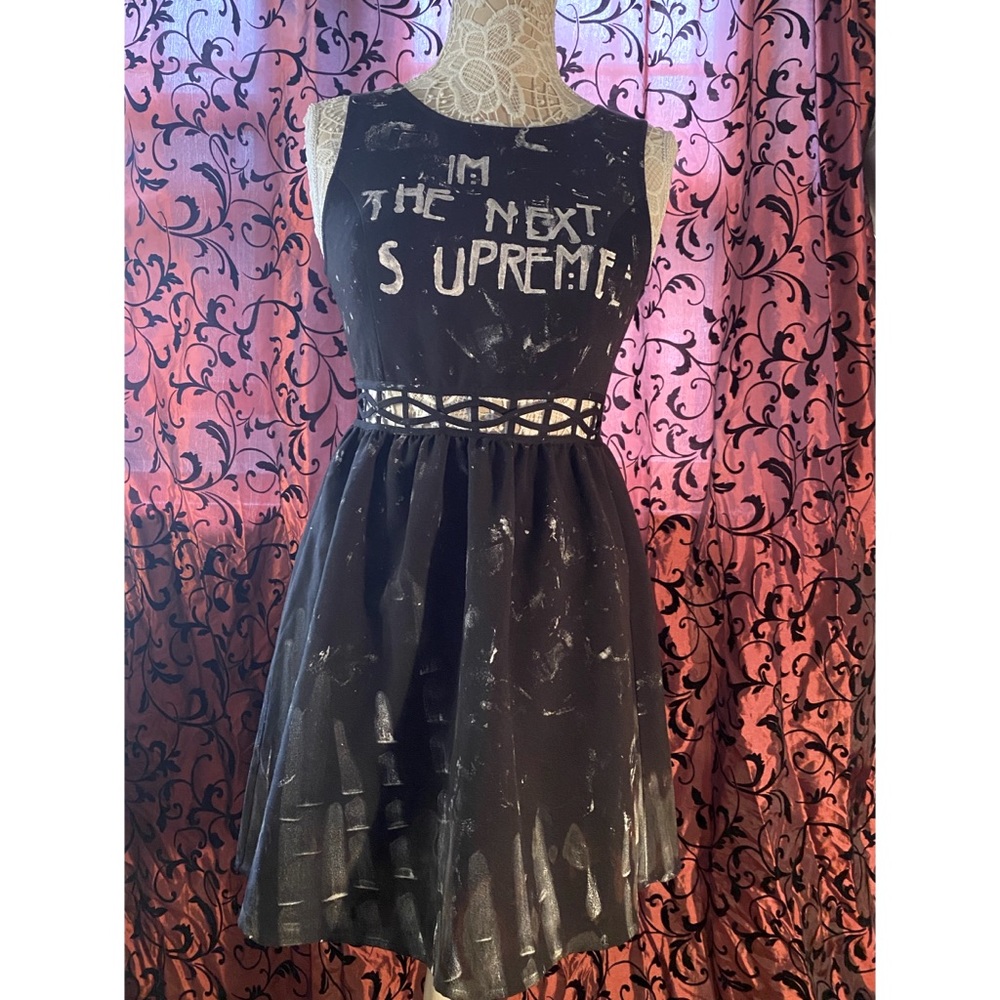 Black American Horror Story Hand-painted XS / Small Dress